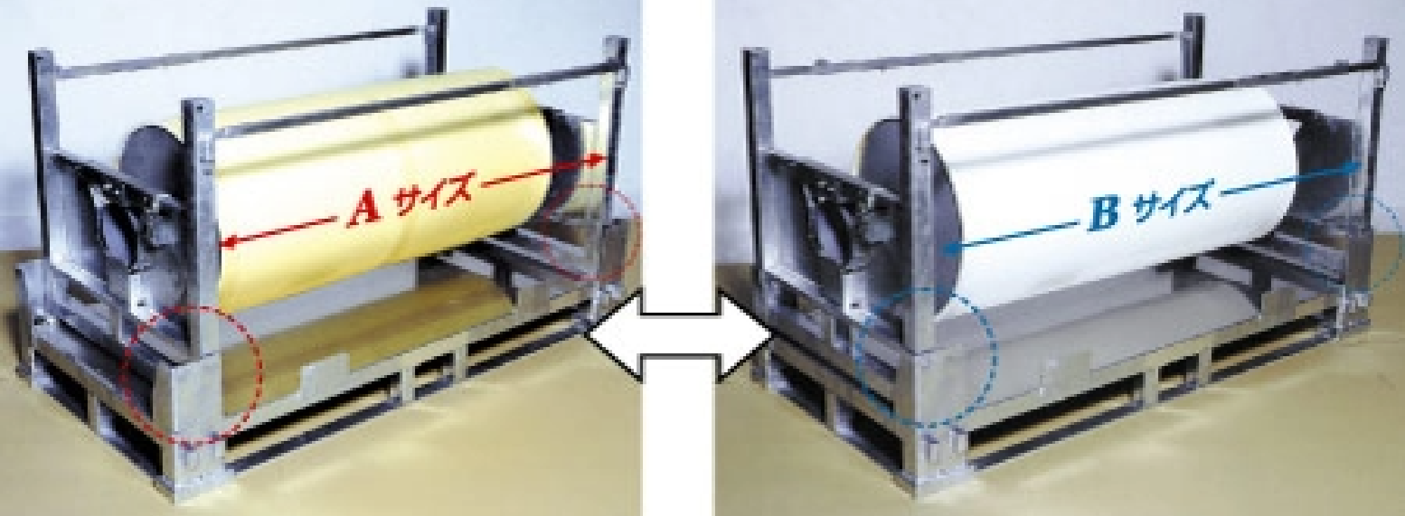 Adjustable Racking System for Rolled Products